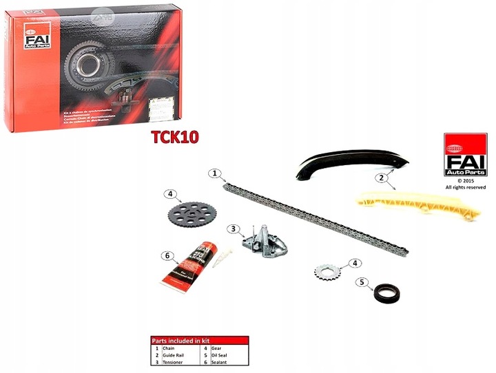 фото №1, Fai набор цепи распределительный вал ktc1036 30478nogears