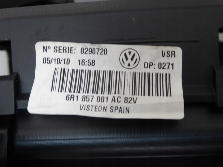 фото №8, Панель раздаточная консоль vw polo 6r 6r1857001ac