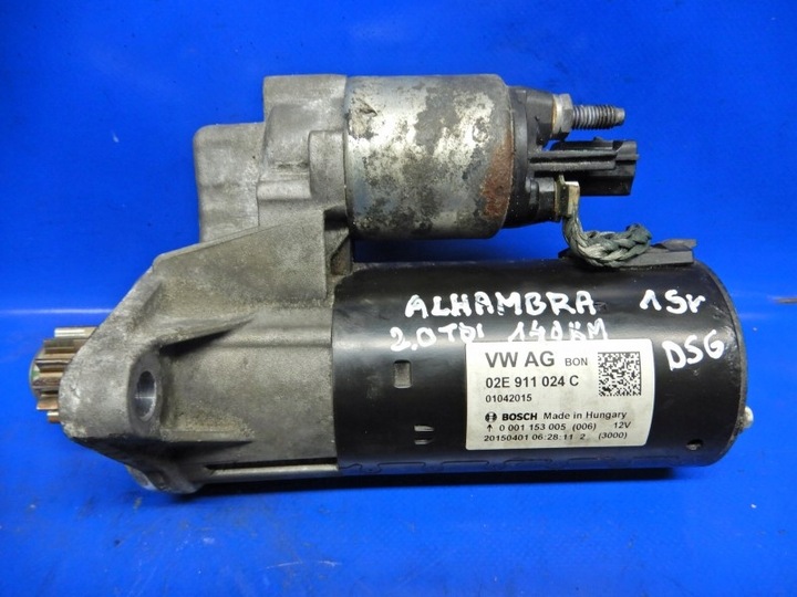 фото №1, Стартер seat alhambra ii 2.0 tdi 140km