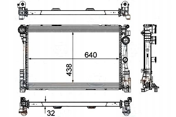 фото №2, Радіаторів mercedes c180 10-, c200 07-, c220 11-, c