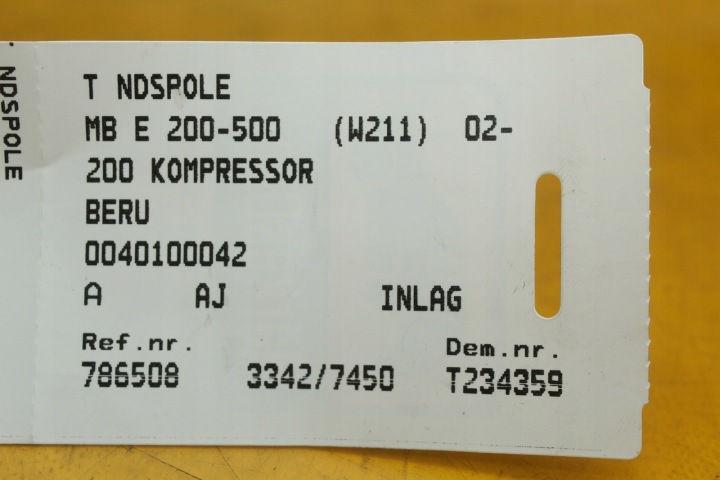 фото №9, Катушка зажигания mercedes w211 компрессор 2.0 a0001501580