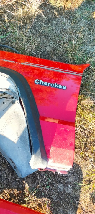 фото №7, Крило праве ліві перед передній cherokee xj 94 рік комплектний без гідропідсилювача корозії