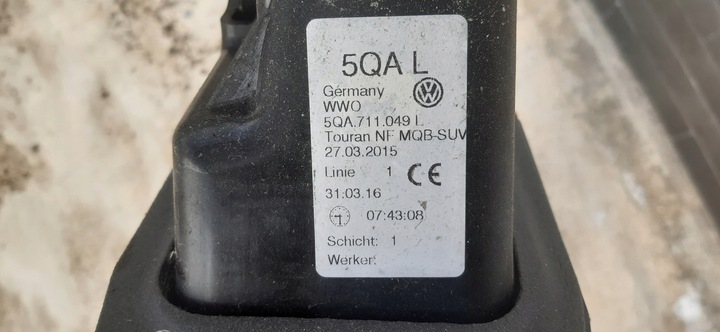 фото №5, Вибірник коробки передач, домкрат 5qa711049l vw touran 5ta