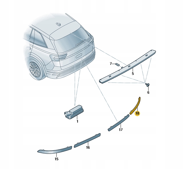 фото №1, Новое свет отражающие отражатель skoda kodiaq ii правые 57h945106