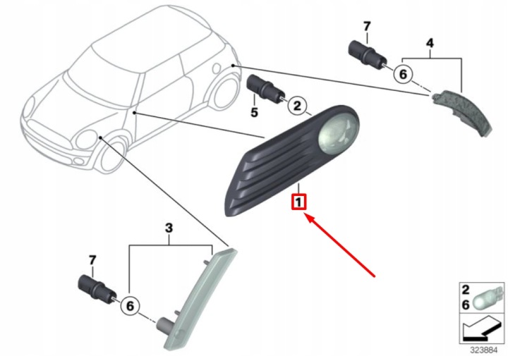 фото №7, Mini cooper s r56 передняя правая дополнительный фара 63137315988