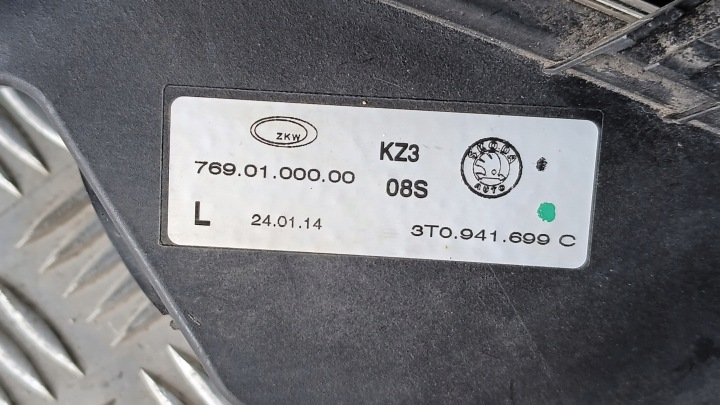 фото №12, Галоген skoda superb ii рестайлинг 3t0 13-15 941699c оригинал левое полный