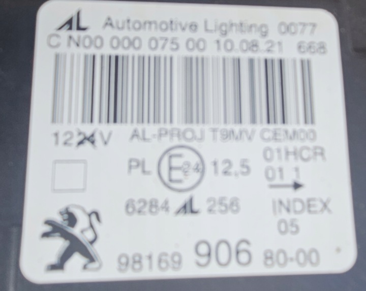 фото №7, Peugeot 308 ii рестайлинг t9 фара левая led 9816990680 17-21r