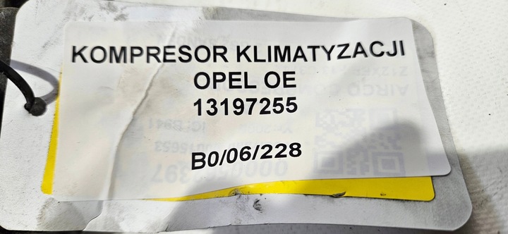 фото №7, Компрессор кондиционера opel оригинальный номер 13197255