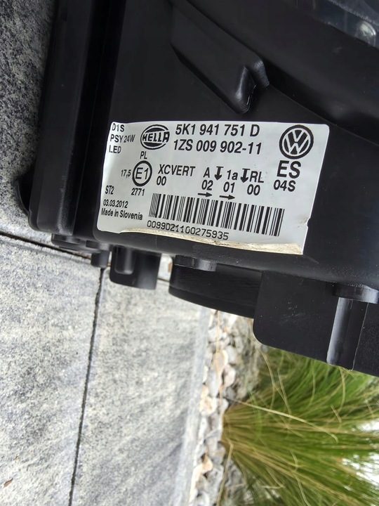 фото №13, Vw golf 6 vi 5k1 рестайлинг лампа перед bi ксенон динамический led 5k1941751d 5k1941752d