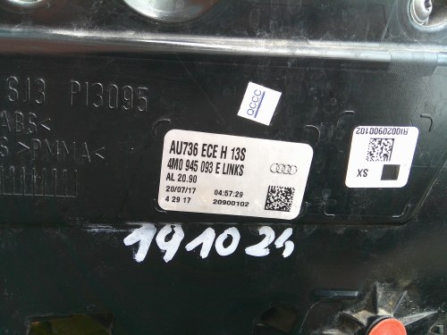 фото №10, Audi q7 ii 4m 2015-2019 фара задняя левая левое зад оригинал 4m0945093e