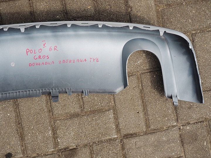 фото №8, Polo 6r cross накладка спойлер бампера новий оригінал.