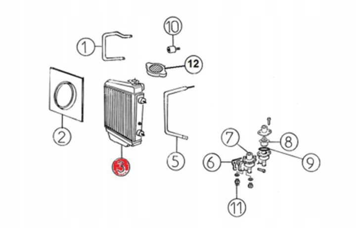 фото №1, Радиаторов воды aixam 2008 lombardini lgw 523 mpi