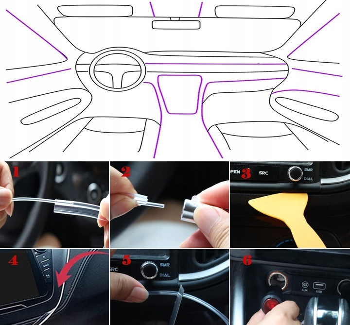фото №5, Фоновий light оптоволокно aplikacja rgb led 6m оптоволокно 4w1