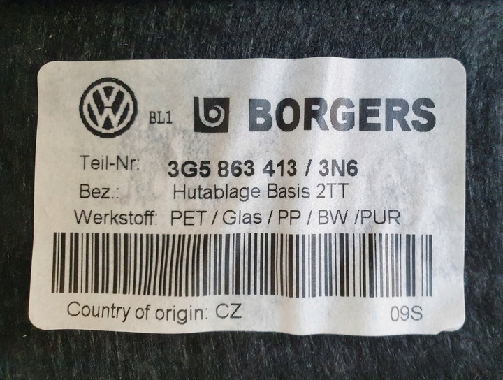 фото №11, Vw passat b8 sedan полка зад 3g5863413 / 3n6