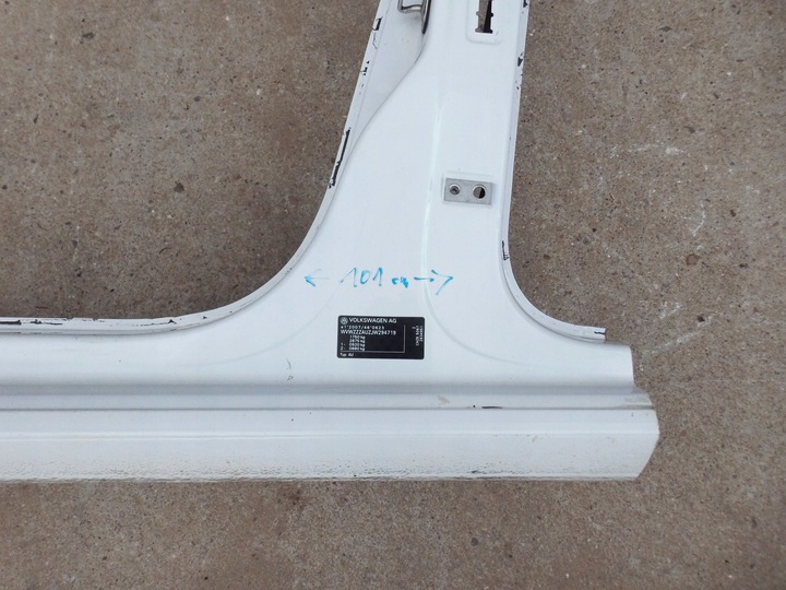 фото №3, Стойка порог левый vw golf vii хэтчбек 5 дверь белый lc9a оригинал