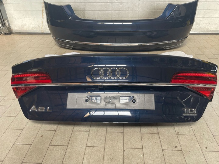фото №10, Бампер кришка лампи балка зад audi a8 d4 довгий стан b.dobry w колір