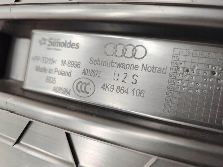 фото №8, Audi a6 c8 4k avant підлога каркас багажника 4k9858967a 4k9864106