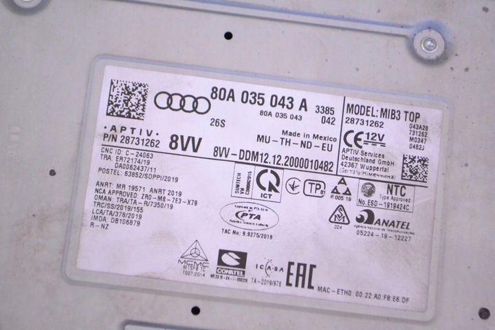 фото №8, Audi q5 sq5 2021 модуль / блок керування gps
