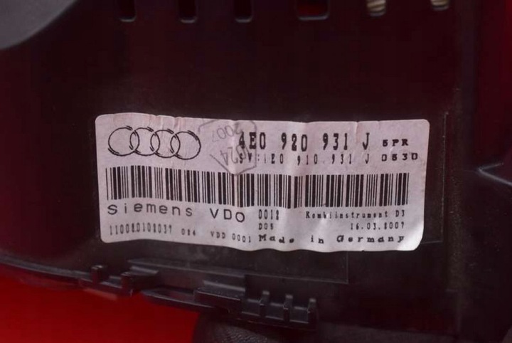 фото №10, Спідометр  прилади автомат eu 4e0920931j audi a8 d3 4.2 tdi 326 km quattro рестайлінг