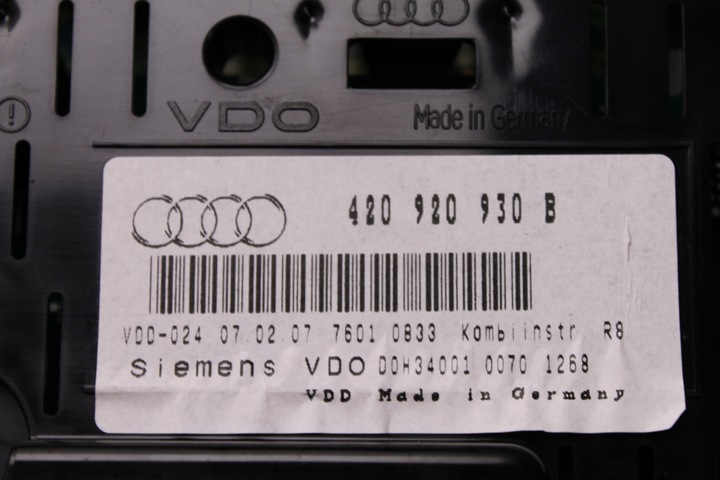 фото №6, Спідометр  прилади audi r8 420 4.2 v8 06r- оригінал