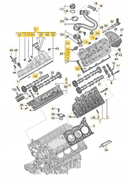 фото №1, Volkswagen оригинальный номер vw крышка клапанов распределительный вал 059103470cs wiele модели