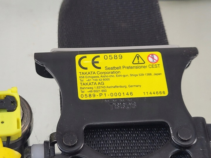 фото №7, Mazda 6 iii gl gj 2gi рестайлинг pas безопасности правые перед переднее 18r-