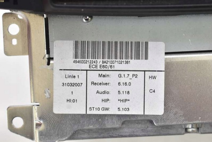 фото №12, Радіо радіопрогравач cd dvd 9147869 bmw e60 e61 07-10