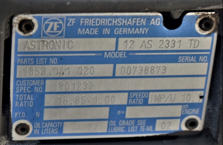 фото №8, Коробка передач коробки передач daf xf cf 12 as 2331 td з інтардер