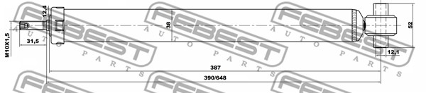 фото №3, 18656540r febest амортизатор задній alfa romeo mito