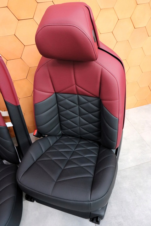 фото №10, Bmw 7' g70 i7 g70 салон сиденья sport з підігрівом bowers veganza burgundy