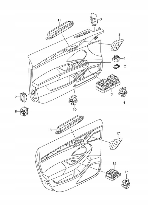 фото №12, Перемикач кнопка сигналізації audi a8 d4 4h0962109a
