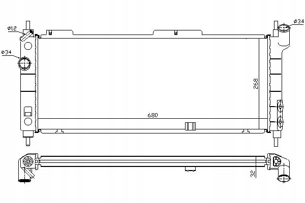 фото №2, Радіаторів двигуна chevrolet corsa opel combo corsa