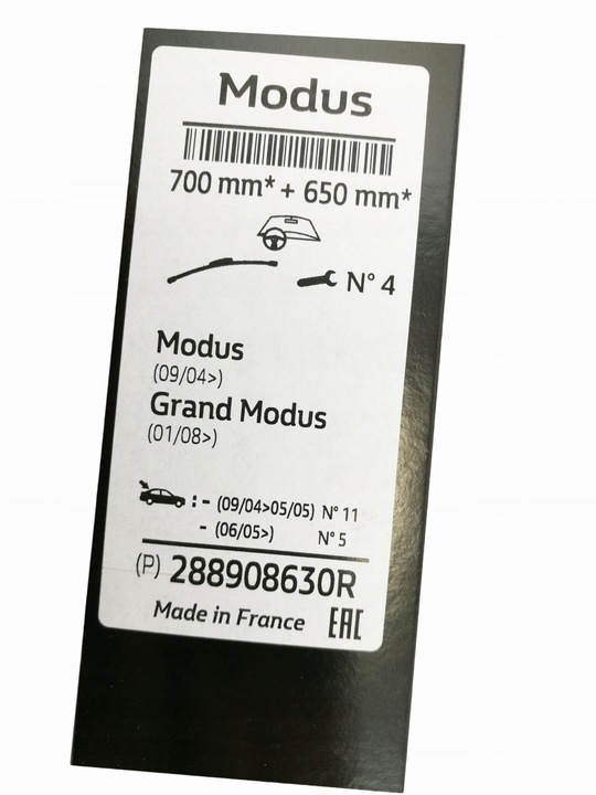 фото №2, Лист рессоры дворник renault modus grand 288908630r оригинал