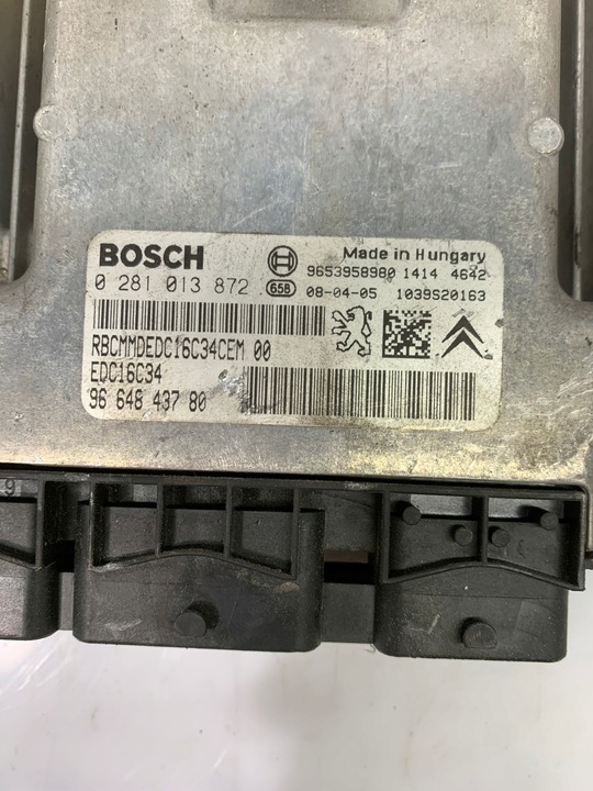 фото №2, Комп'ютер двигуна psa 0281013872 9664843780