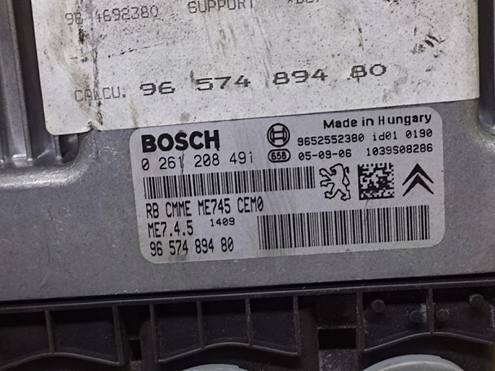 фото №6, Citroen c4 1.6 блок управления двигателем (ecu) 0261208491