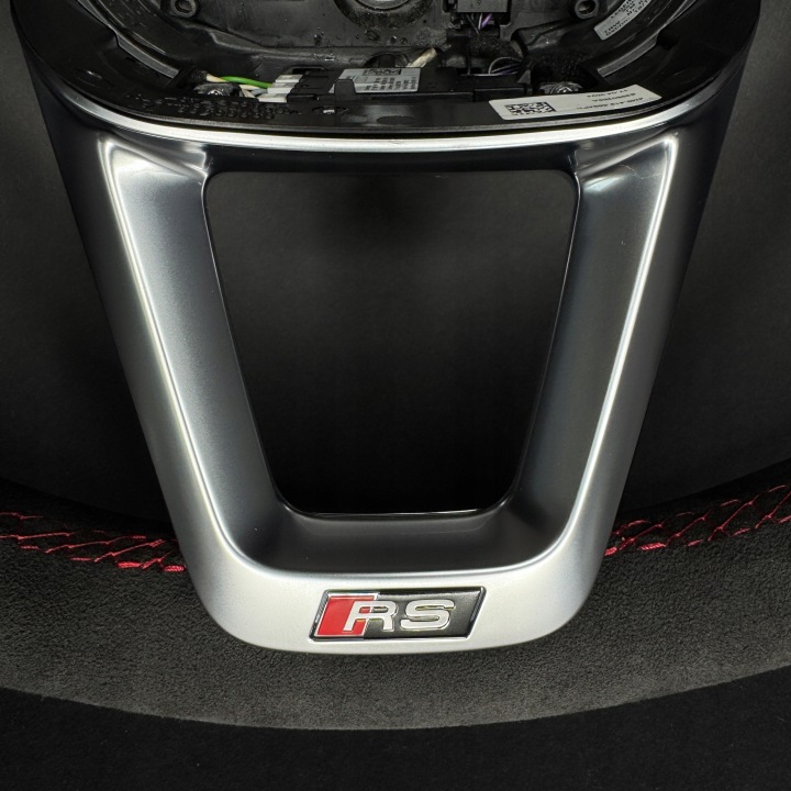 фото №6, Audi rsq8 sq8 q8 q7 sq7 4m8 руль алькантара с подогревом красная нитка
