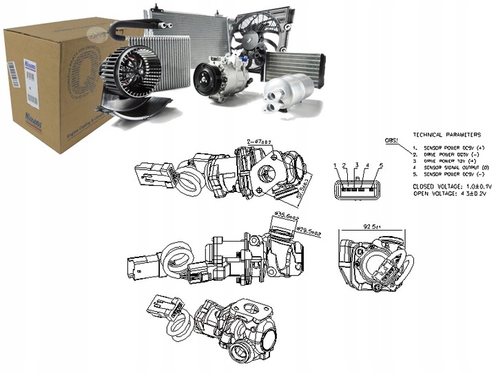 фото №14, Клапан рециркуляції вихлопних газів nissens 98244 1748264 ford volvo