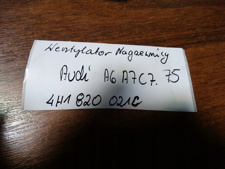 фото №5, Идеал вентилятор нагревателя audi a6 a7 c7 1