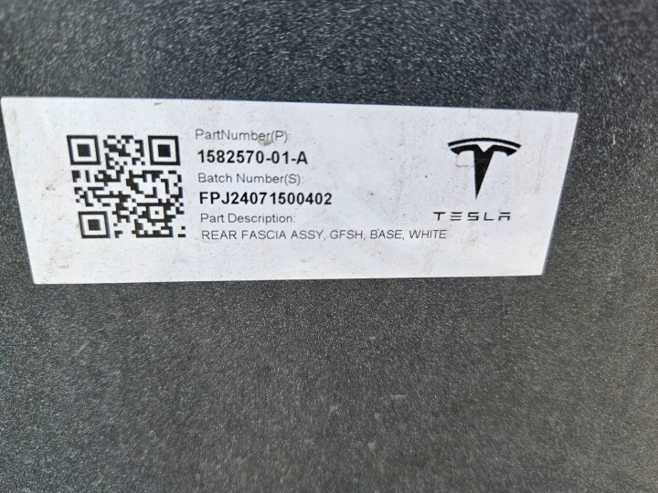 фото №13, Tesla модель 3 highland бампер задний заднее 1582570-01-a