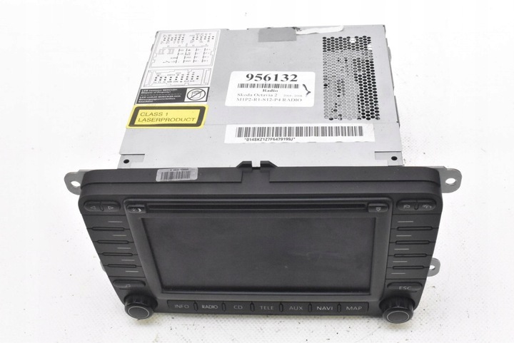 фото №3, Радіо радіопрогравач cd rds aux навігація 1z0035194a skoda octavia 2 ii 04-08