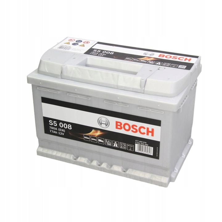 АКУМУЛЯТОР BOSCH S5 77AH 780A P+