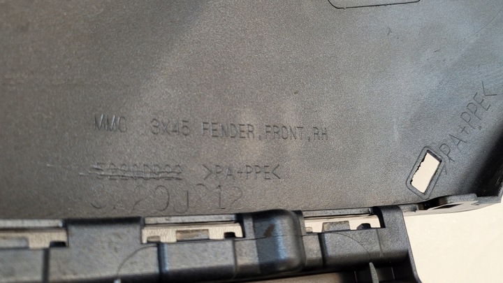 фото №15, Крило переднє перед na накладка правий mitsubishi asx i рестайлінг 2016-2019