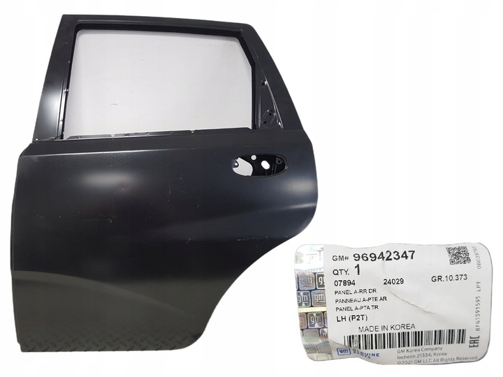 фото №1, Новое оригинальные дверь левая задние левая зад chevrolet aveo t255 hb 07-11