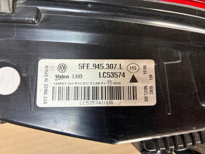 фото №11, Фара зад задня seat leon cupra iv рестайлінг 24- накладка кришки led 5fe945307l