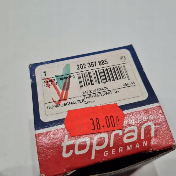 фото №6, Opel astra f combo corsa b вимикач термічний вентилятора topran 202357885
