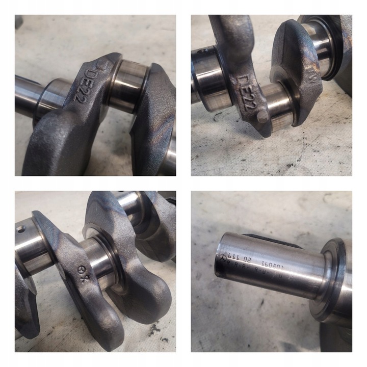 фото №6, Wał коленчатый de22 611 02 + вкладыши mercedes w203 2.2cdi