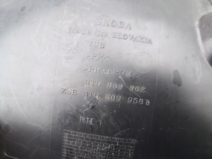 фото №9, Skoda superb ii 3t0 підкрилок передні праві 958b