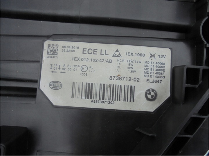 фото №15, Повний led правий лівий лампа bmw 3 f30 f31 рестайлінг fl 15-18 8738712-02 7498945-01