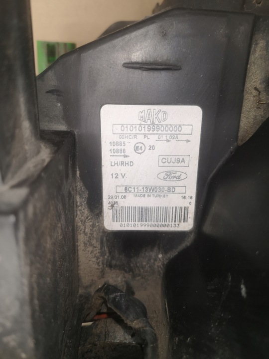 фото №14, Лампа левая перед ford transit mk7 vii 06-14 uk