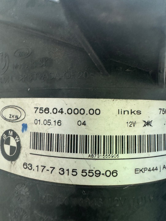 фото №10, Bmw 1 f20 f21 bmw 3 f30 f31 галоген левый led drl 7560400000